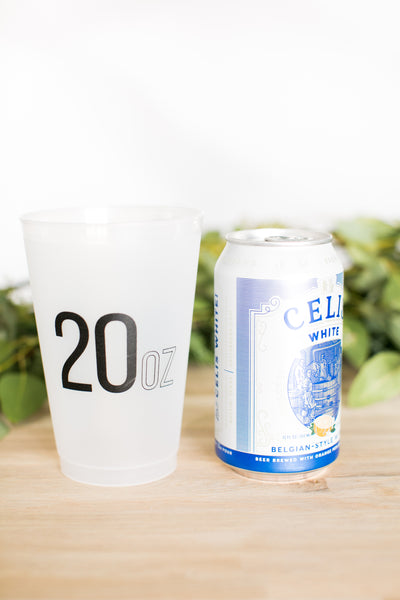 Custom 20oz Frosted Cups