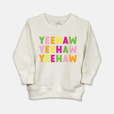 Yeehaw Toddler Crew Neck Sweatshirt