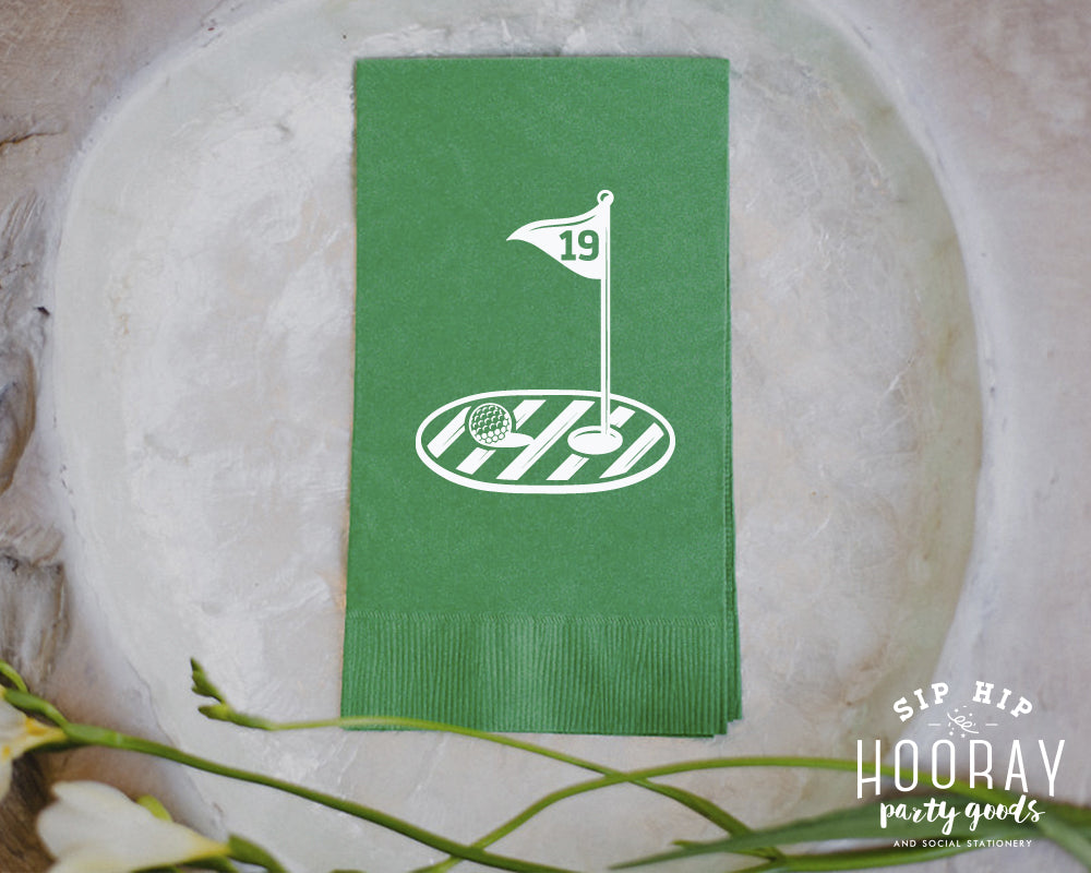19th Hole Golf Party Guest Towels