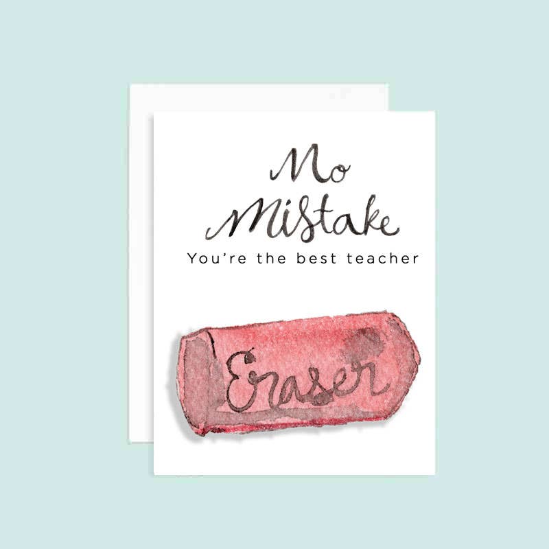 No Mistake Best Teacher Card