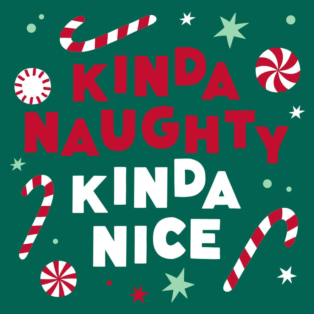 Holiday Cocktail Napkins 20ct |Kinda Naughty Kinda Nice