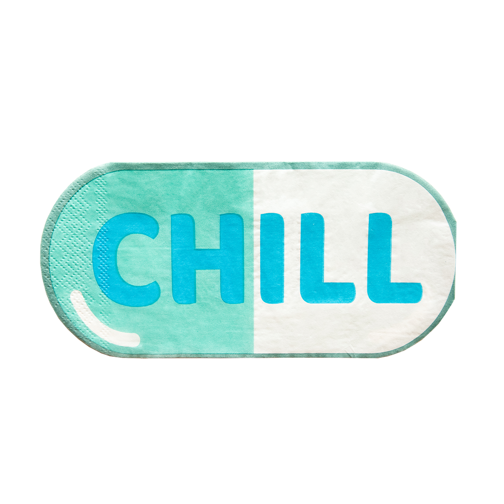 "Chill" Pill Guest Napkins - 16 Pk.