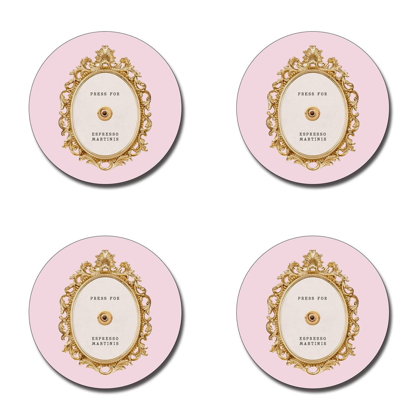 Press for Espresso Martini Coasters- Set of 4