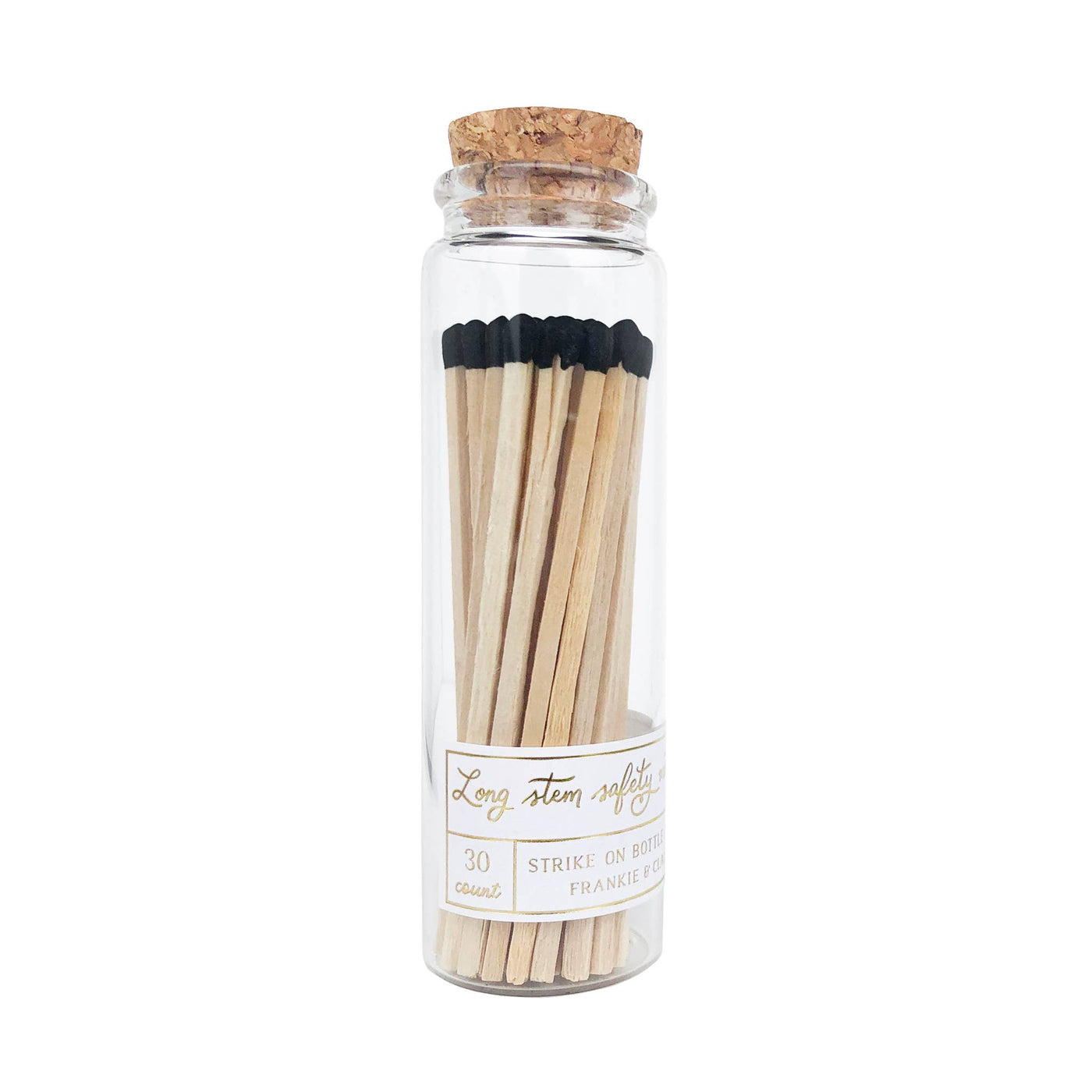Black Long Stem Match Jar Black Matches SipHipHooray