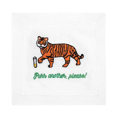 PURR ANOTHER, PLEASE! COCKTAIL NAPKIN