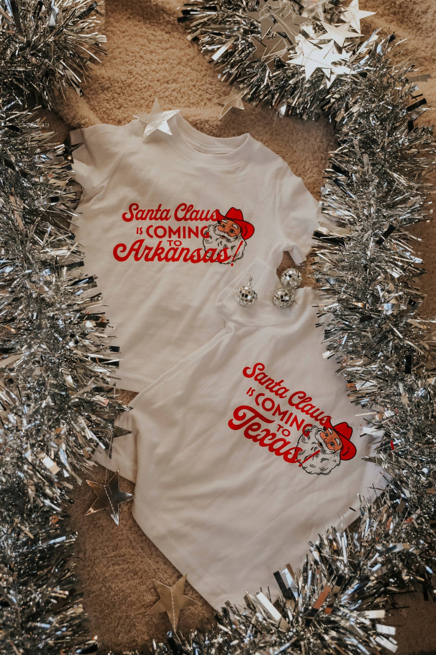 Santa Claus Is Coming to Texas Toddler Tee
