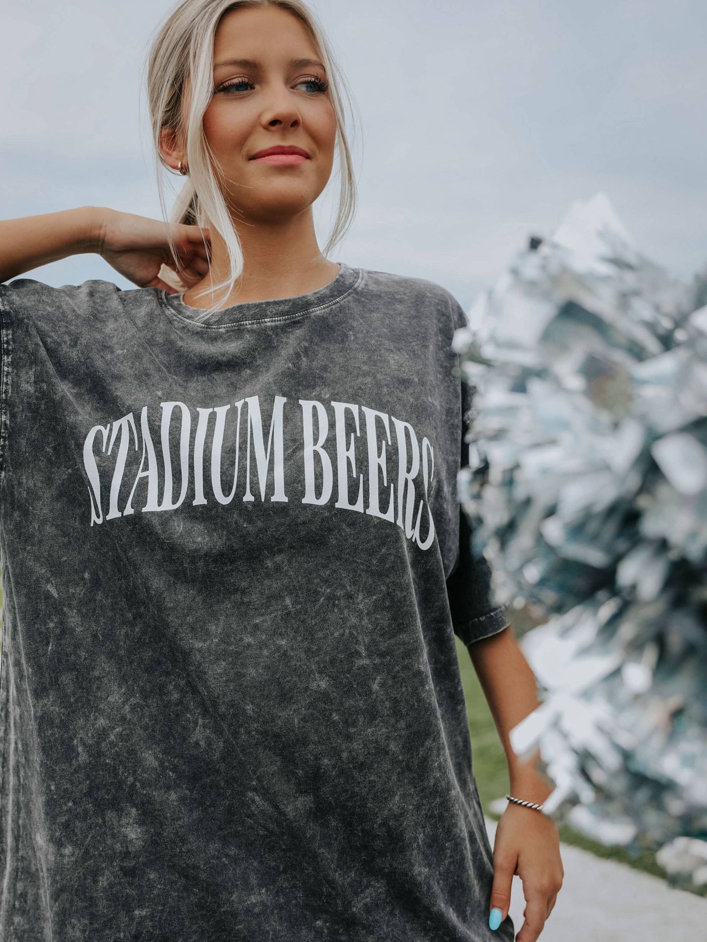 Stadium Beers Oversized Band Tee
