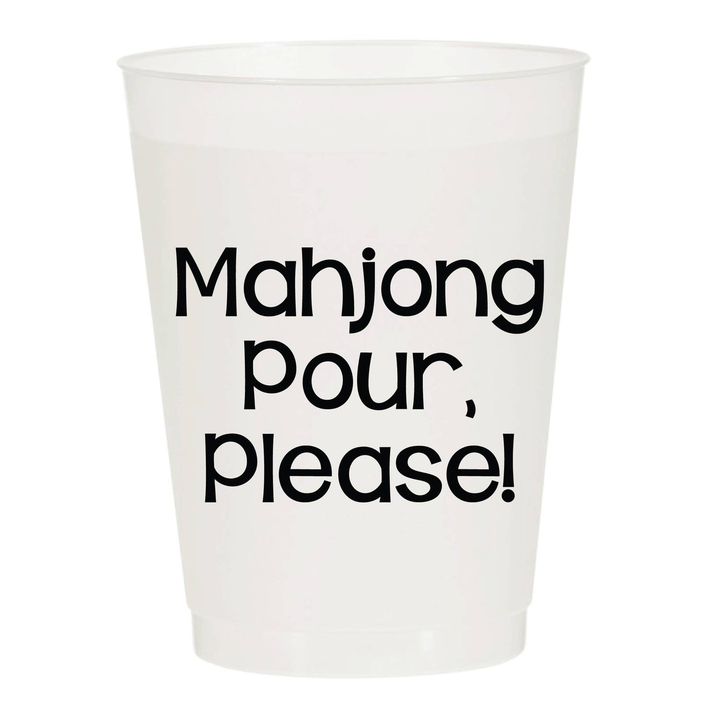 Mahjong Pour, Please! Frosted Cups - Mahjong