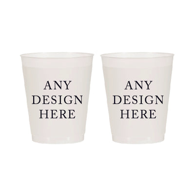 Custom 10oz Frosted Cups