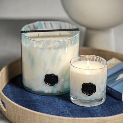 Apothecary Guild Opal Glass Sunset Beach Jar Candle - 11 oz