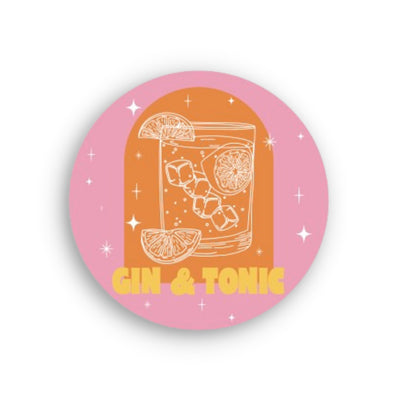 Bottoms Up Classic Cocktails Handmade Resin Coaster Set - Set of 4