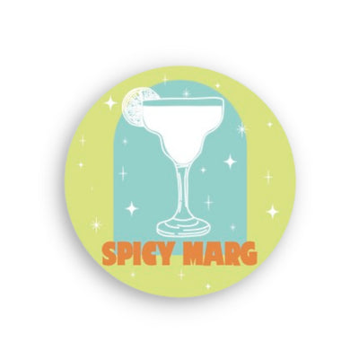 Bottoms Up Classic Cocktails Handmade Resin Coaster Set - Set of 4