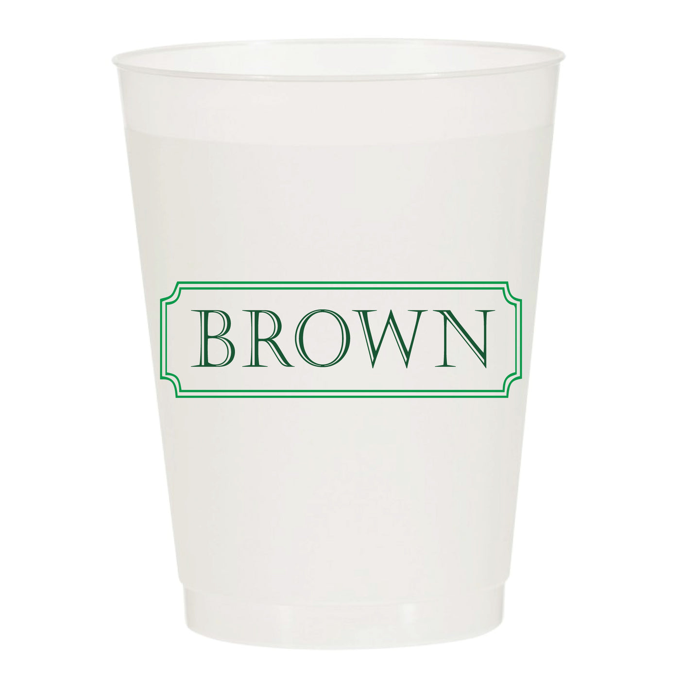 At Home Collection | Customized Last Name Frosted Cups