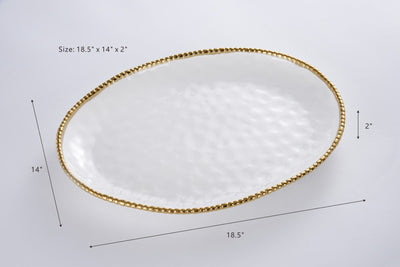 Oval Platter - Gold