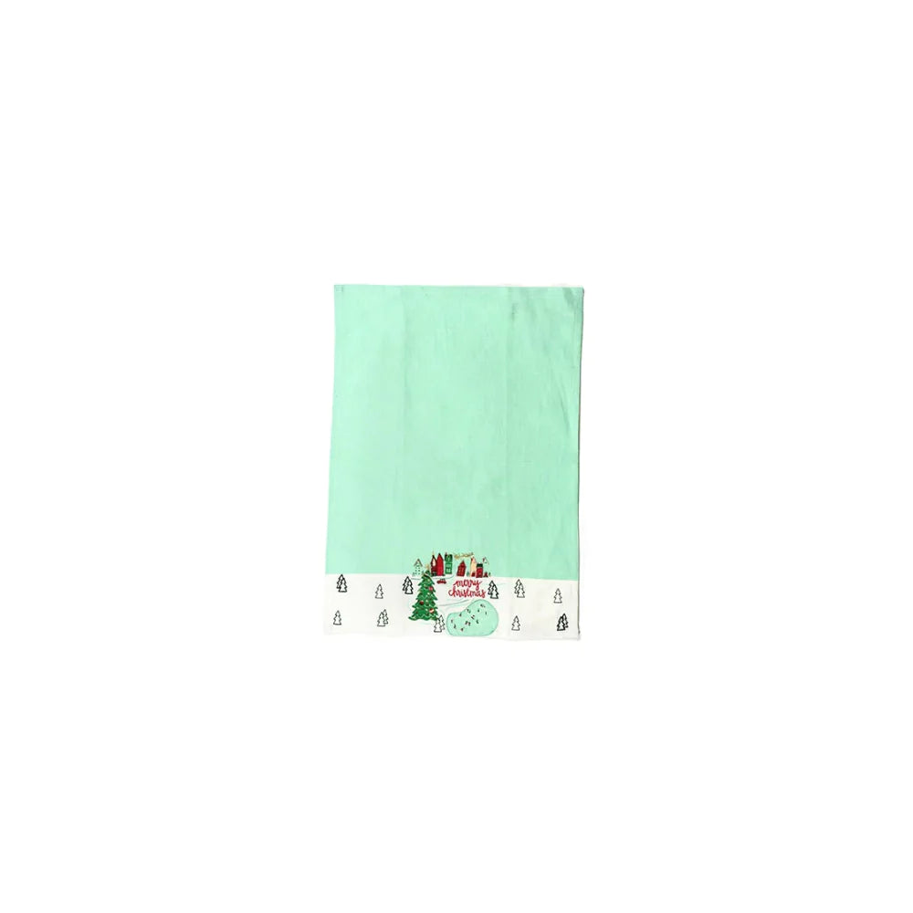 Christmas in the Village Town Medium Hand Towel