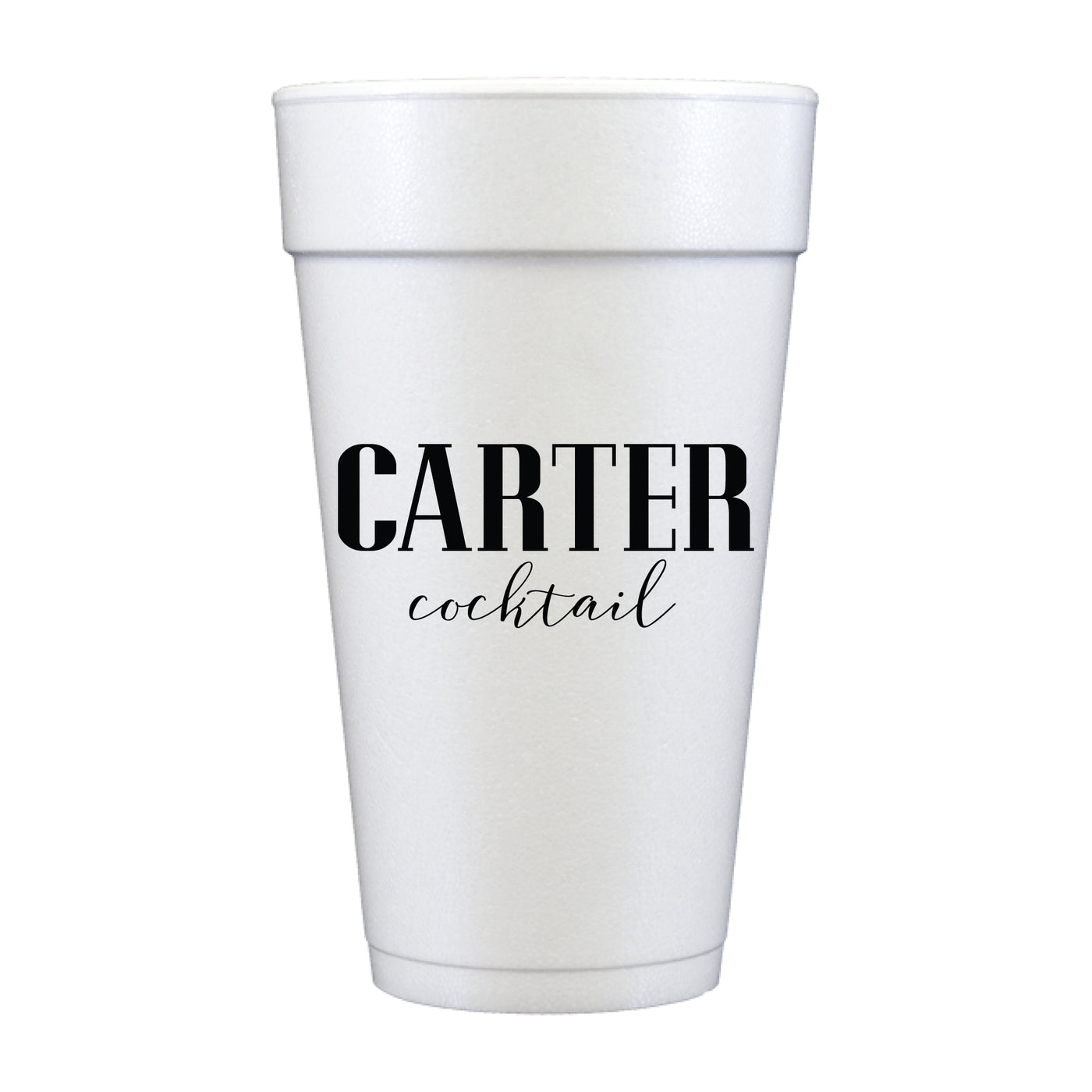 At Home Collection | Custom Last Name Cocktail Foam Cups