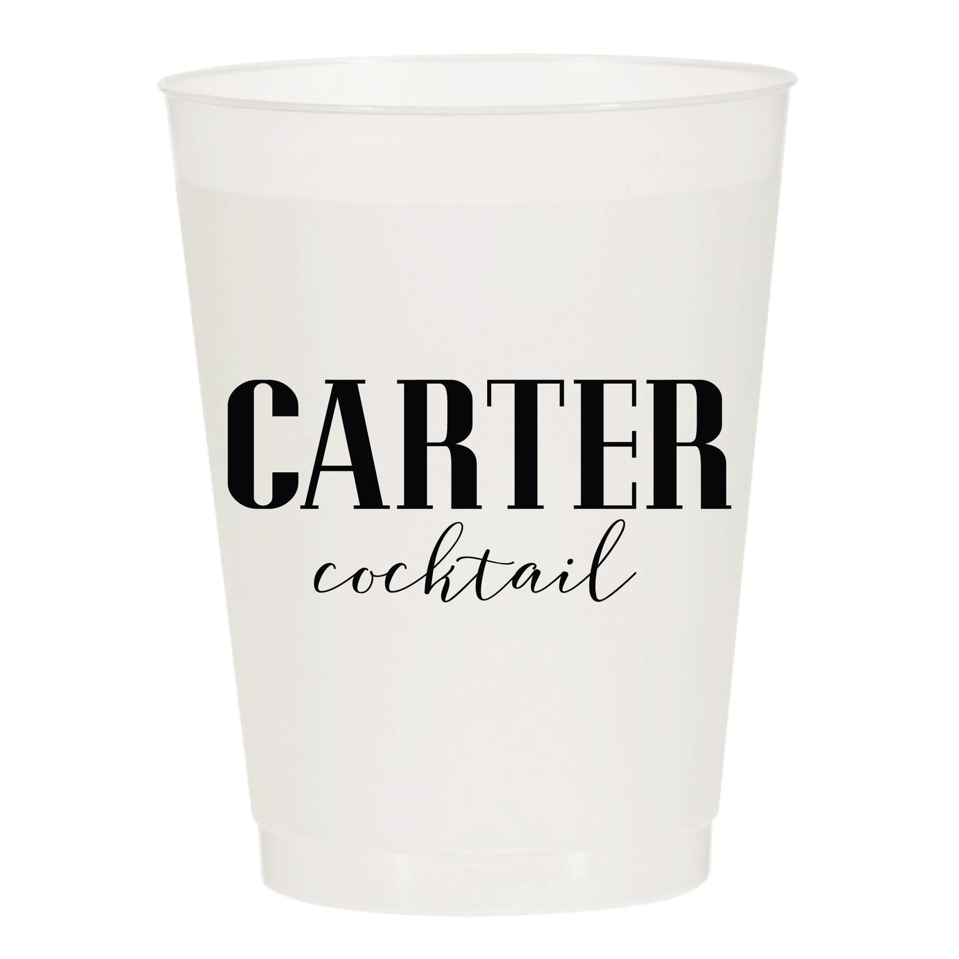 At Home Collection | Custom Last Name Cocktail Frosted Cups