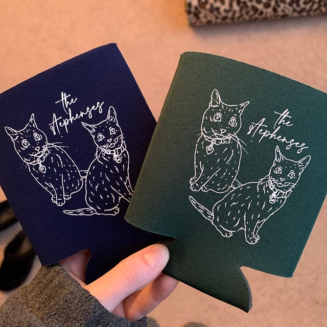 Hand-Drawn Cat Portrait