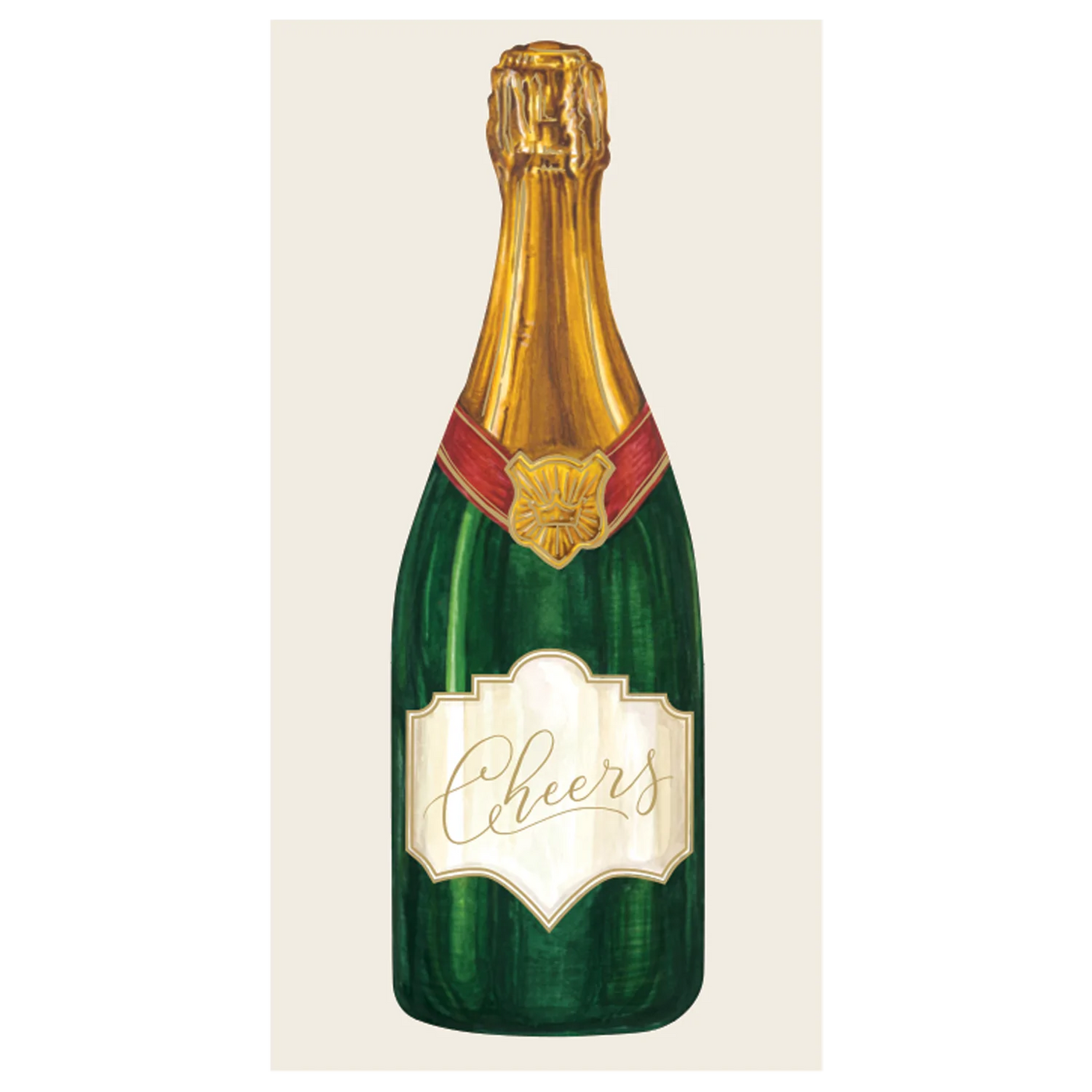 Champagne Coupe Guest Napkin