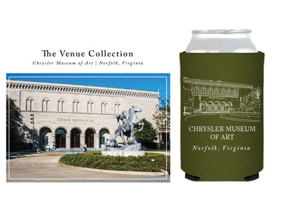 "The Venue Collection" | Chrysler Museum of Art Can Coolers