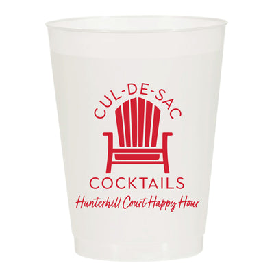 At Home Collection | Custom Neighborhood Cocktail Frosted Cups