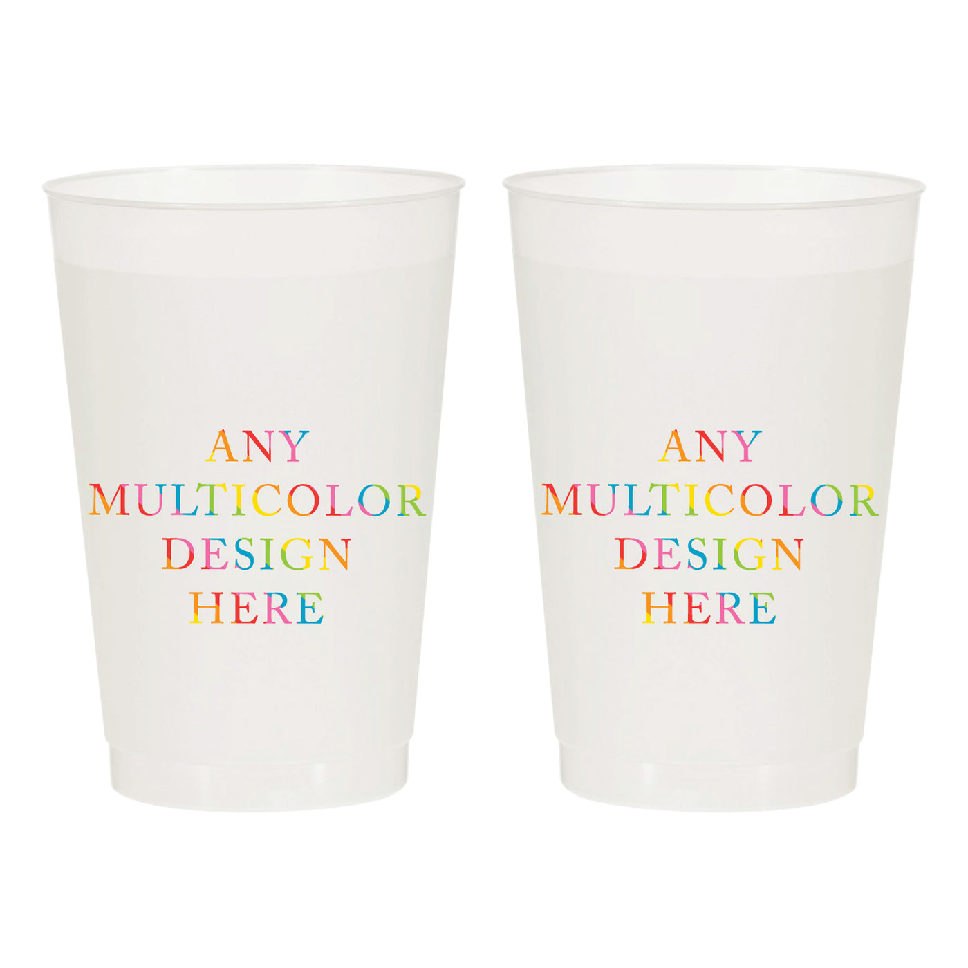 Custom Multi-Color 16oz Frosted Cups