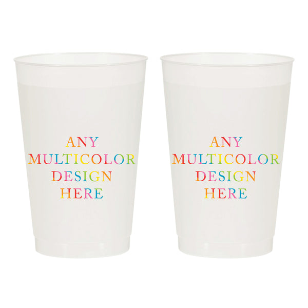 Custom Full Color Frosted Cups