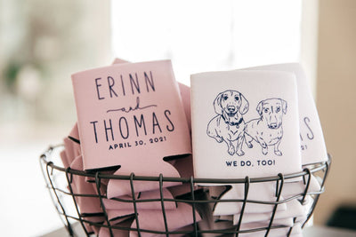 Custom Pet Drawing Can Coolers