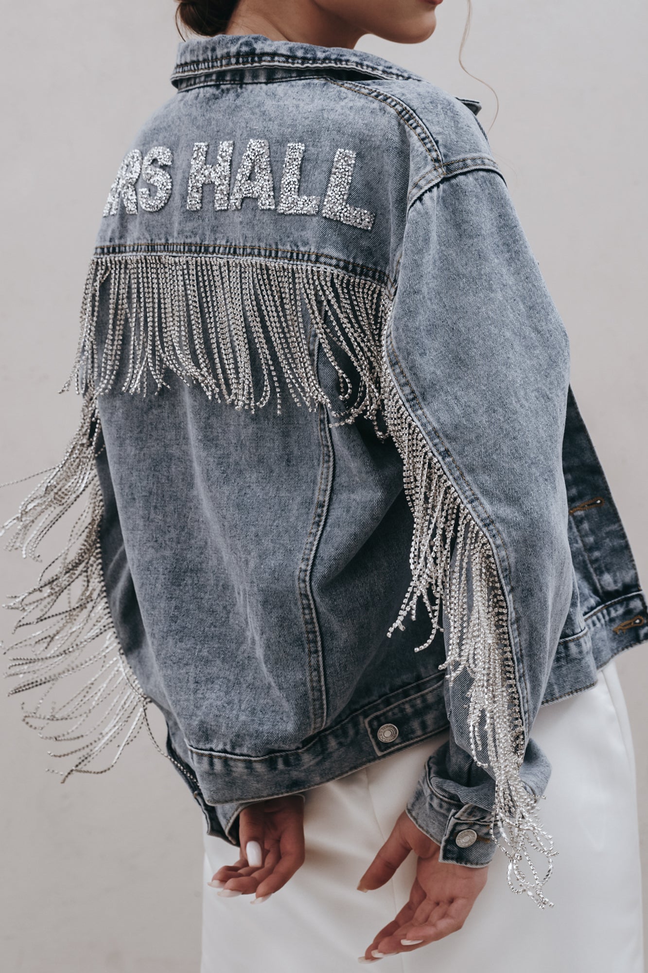 Rhinestone Fringe Jacket