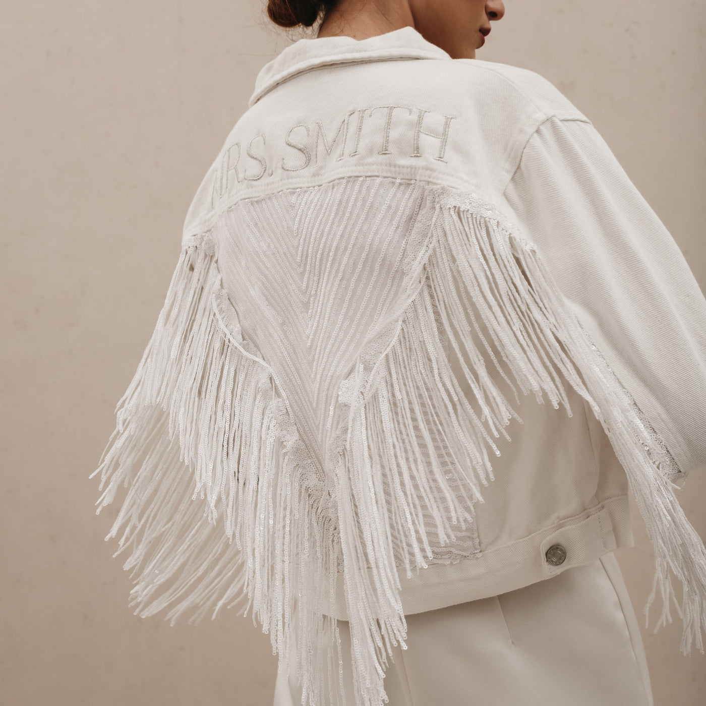 Sequin Fringe Jacket