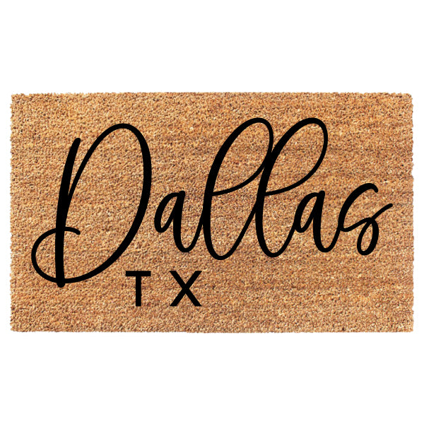 Custom City and State Doormat