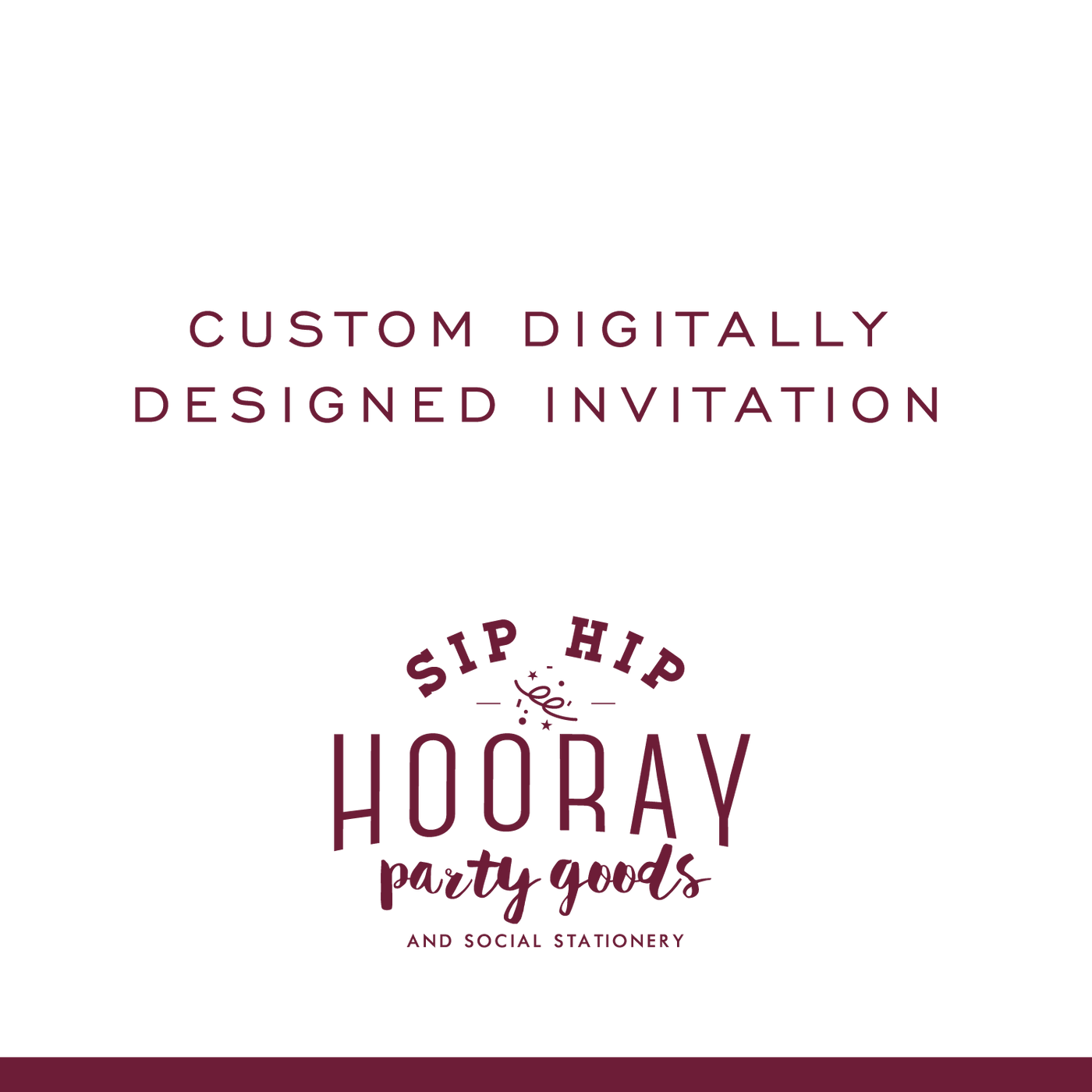 Custom Digitally Delivered Invitation