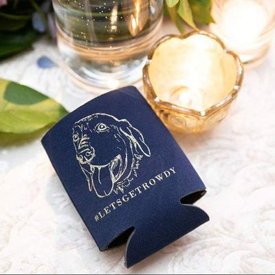 Neoprene Custom Pet Portrait Can Coolers