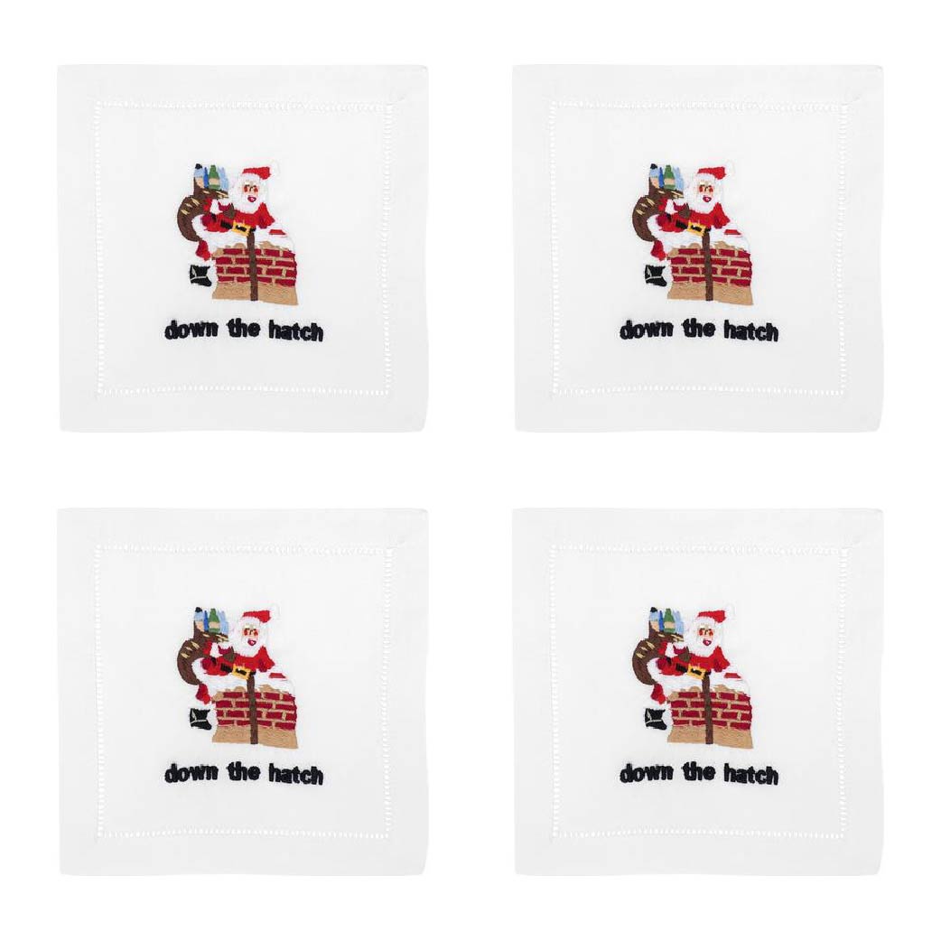 DOWN THE HATCH COCKTAIL NAPKIN