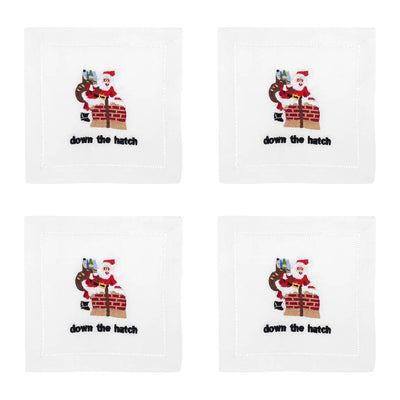 DOWN THE HATCH COCKTAIL NAPKIN