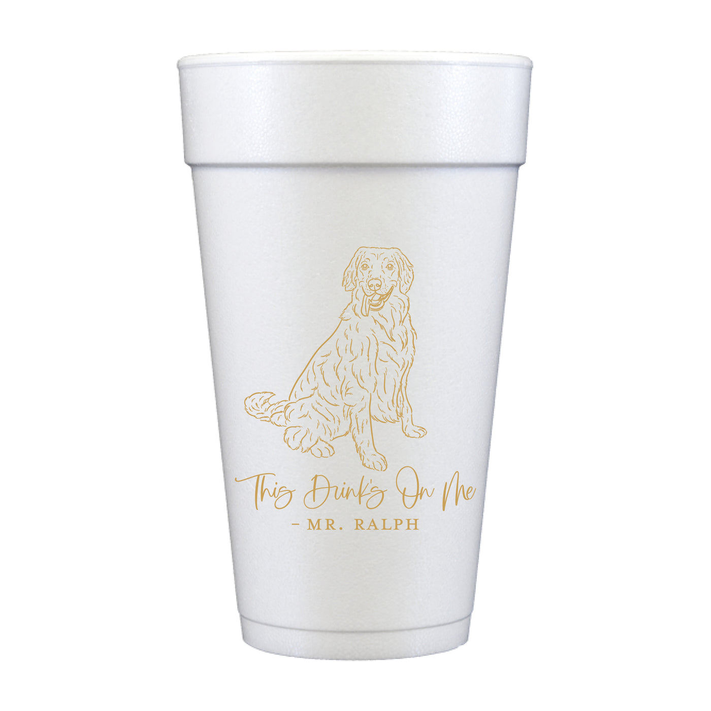 At Home Collection | Custom At Home Pet Drawing Foam Cups