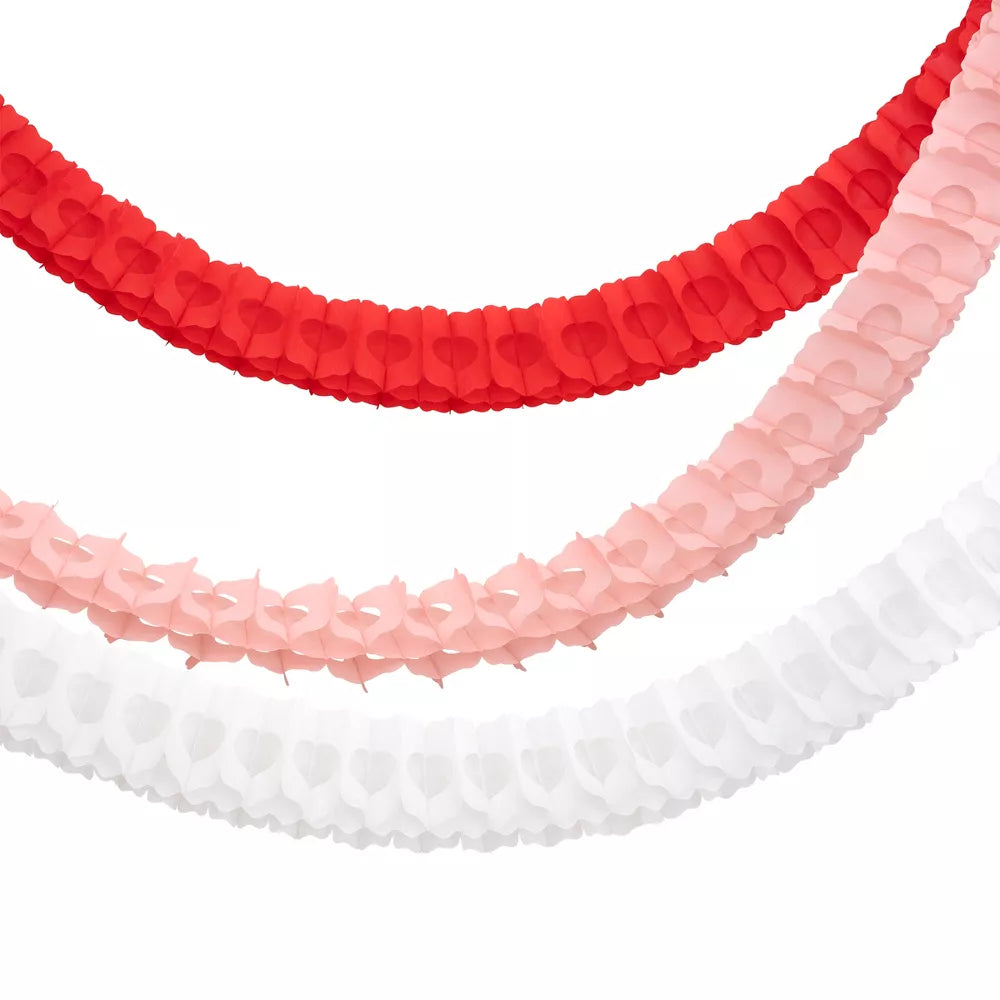 Three Honeycomb Festive Garlands