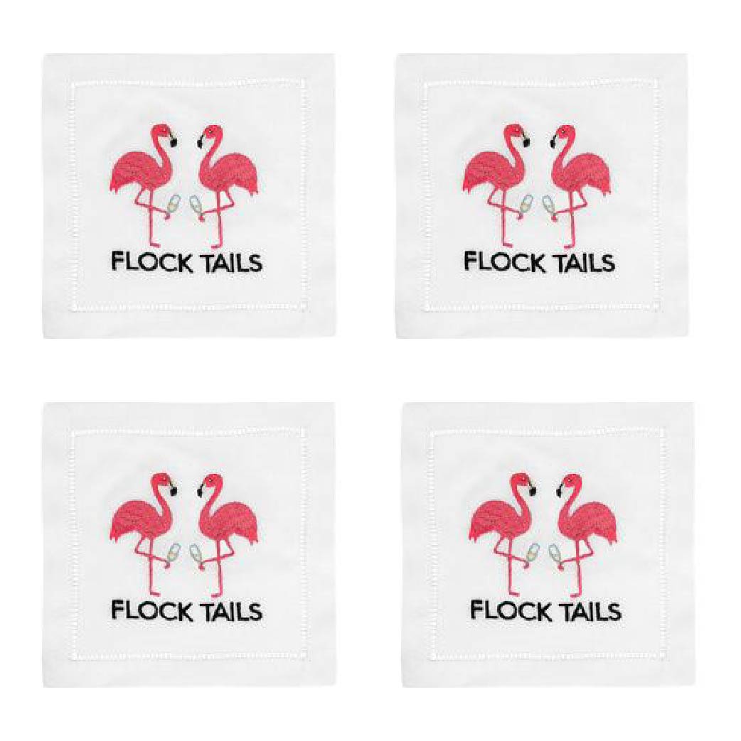 FLOCK TAILS COCKTAIL NAPKIN