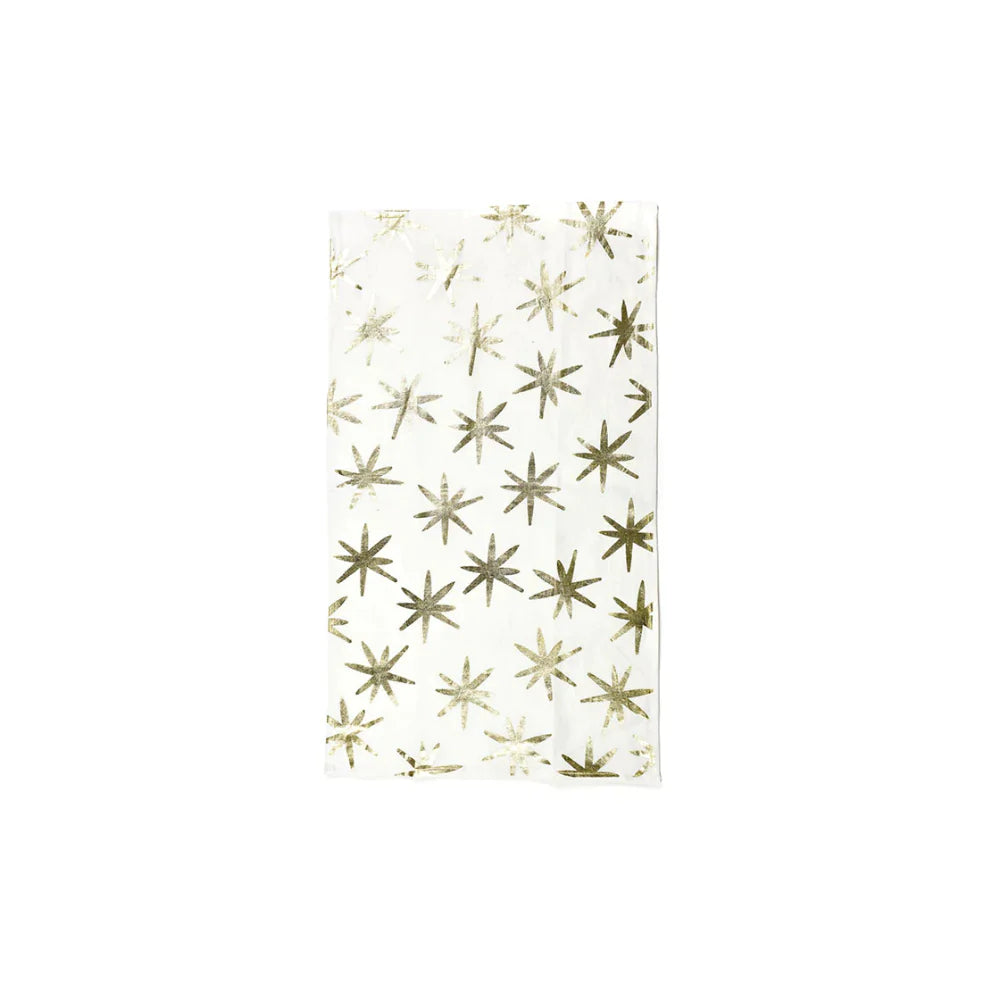 Gold Stars Large Hand Towel
