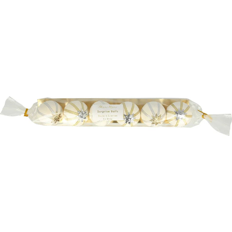 Gold and Silver Surprise Balls 6pk