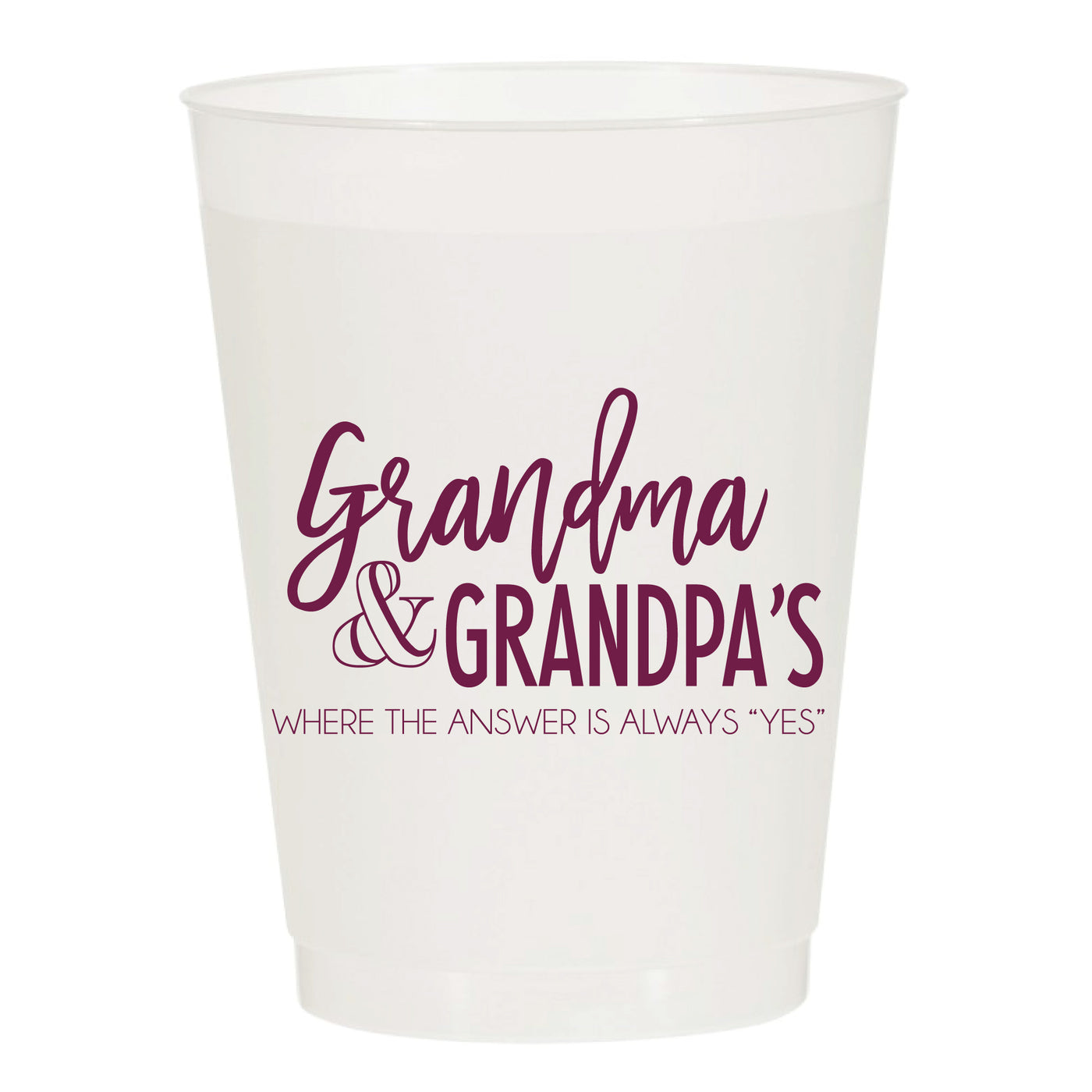 At Home Collection | Custom Grandparents House Frosted Cups