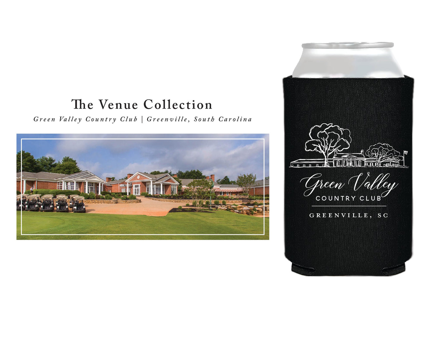 "The Venue Collection" | Green Valley Country Club Can Coolers