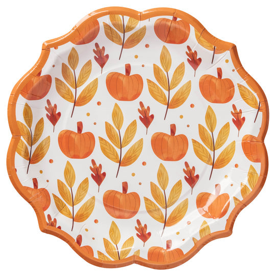 SALAD PLATE HELLO AUTUMN/8PK