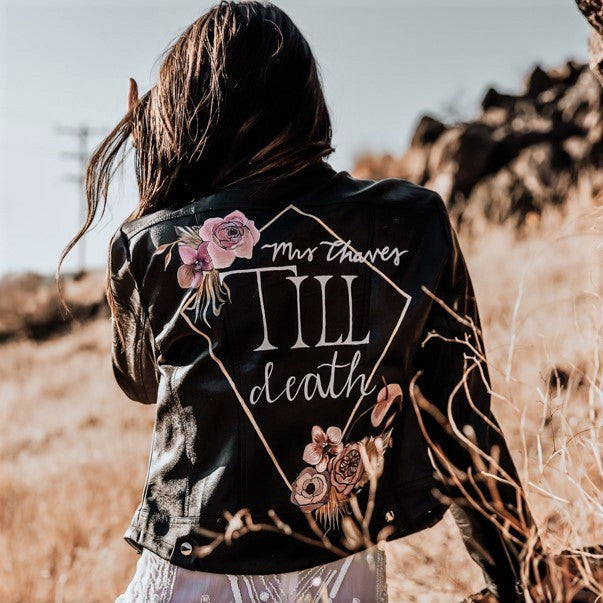 Til Death Leather Jacket for Bride