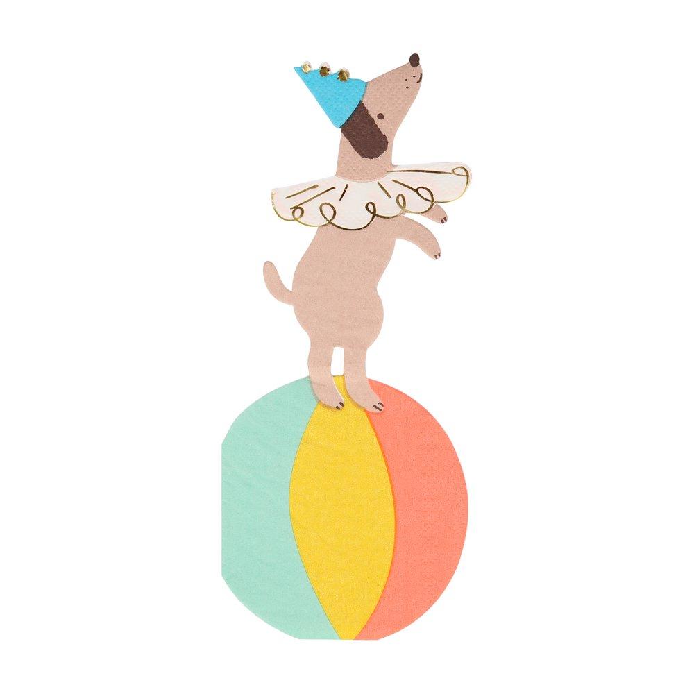 Circus Dog Small Napkins