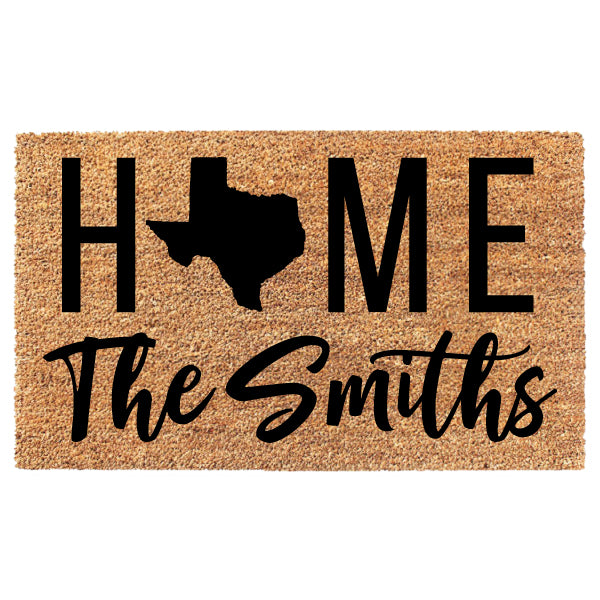 Custom Name State Doormat