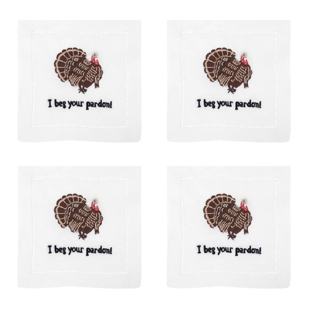 I BEG YOUR PARDON! COCKTAIL NAPKIN