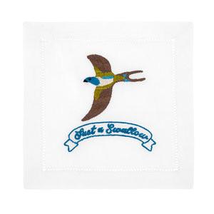 JUST A SWALLOW COCKTAIL NAPKIN