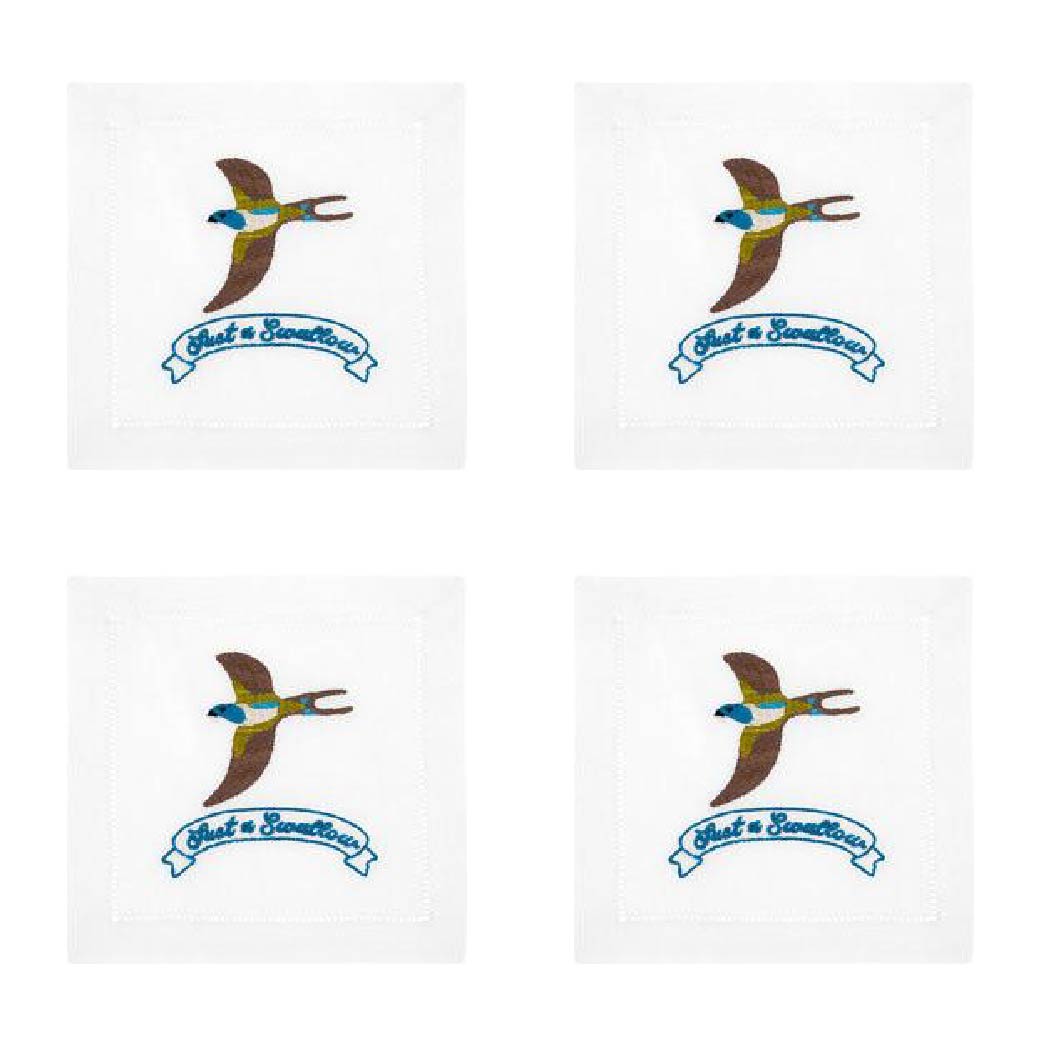 JUST A SWALLOW COCKTAIL NAPKIN