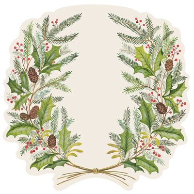 Die-Cut Christmas Sprigs Placemat
